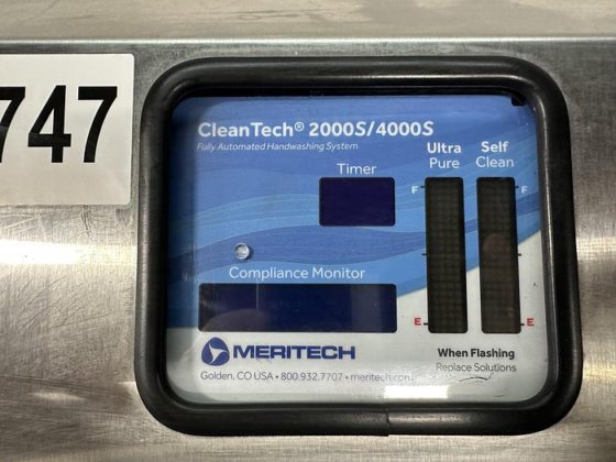 Meritech Hand Sign Meritech CleanTech 2000S Handwashing System in Canada