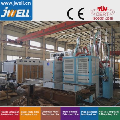 Jwell -TPU 制膜机 挤出塑料回收机械，用于鞋服运动器材和汽车座椅材料领域