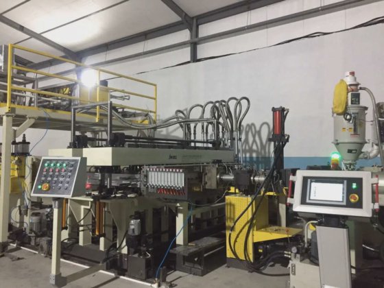 ジュエル機械 PC 波形ハロールーフシート押出ライン プラスチック板製造機械