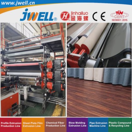 Jwell-PVC 塑料皮革双层和三层回收家用农用挤出机，高速，出厂价