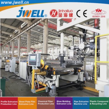 Jwell-PP|PS 文具装饰餐盒回收板材挤出机