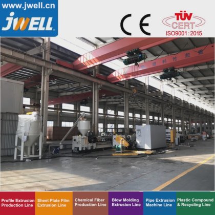 Jwell 用于食品包装和装饰行业的 PSP 发泡片材挤出机/挤出机/挤出生产线/机器