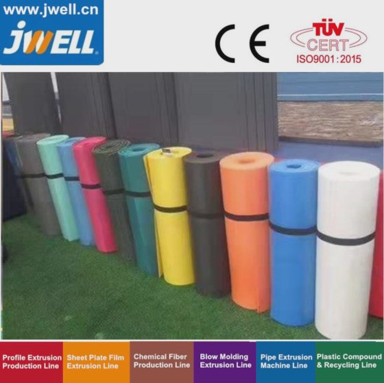 Jwell- IXPE 塑料发泡卷材挤出生产线机械，用于建筑保温工程