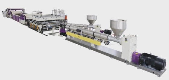 ジュエル単螺旋ペットシート押出機