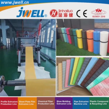 Jwell- IXPE 塑料发泡卷材片材回收利用挤出机 用于建筑|化工|管道热工项目的塑料杯机