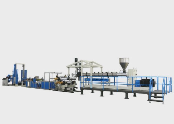 用于包装的 Jwell PET PLA 可降解片材薄膜挤出机