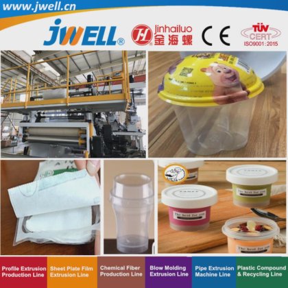 杰威果冻包装用 PP EVA|EVOH|PS|PE塑料多层板回收农用共挤成型机 工厂价、高效率