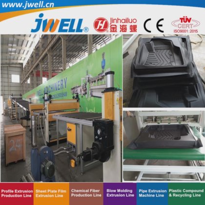 自動車用途シリーズのJwell- HDPEプラスチックプレートリサイクル成形押出機(7)