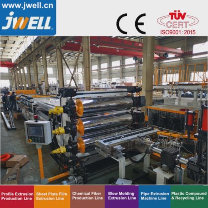 中国制造的 Jwell PP 瓦楞纸板挤出生产线/挤出机/机器