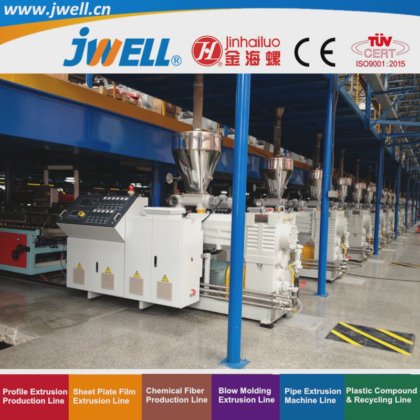 应用于住宅、办公楼、别墅和墙体保护的 Jwell-PVC PP 塑料护墙板回收农用挤出机