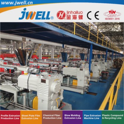 应用于住宅、办公楼、别墅和墙体保护的 Jwell-PVC PP 塑料护墙板回收农用挤出机