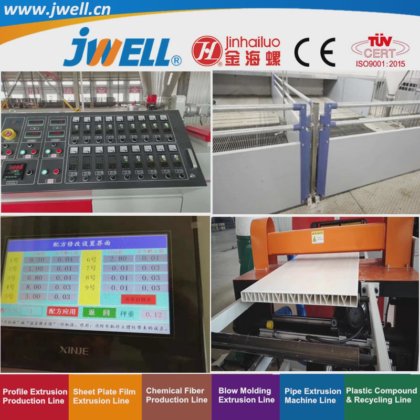 Jwell-PVC Plastic Fence Board Recycling Making Extrusion Machine in ...