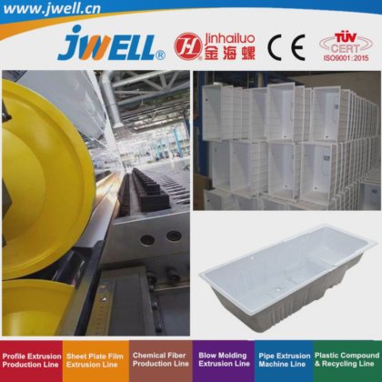 用于冰箱门和内胆的 Jwell-ABS 塑料板回收农用挤出机