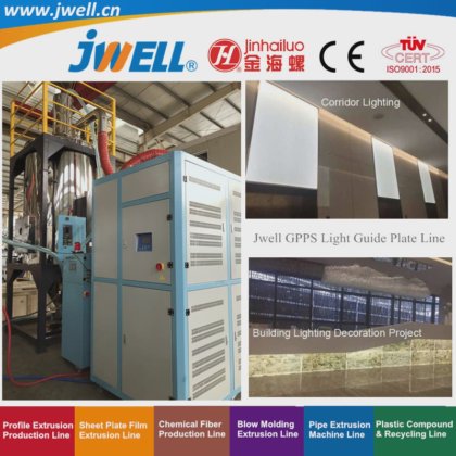 Jwell - GPPS|LGP塑料板片材回收农用挤出机，用于导光板|超大灯箱扩散板亚克力板