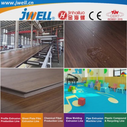 Jwell-PVC 塑料皮革双层和三层挤出机，用于娱乐厅和幼儿园，高效，出厂价