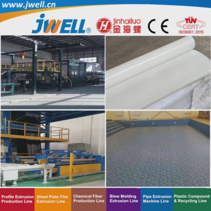 Jwell-Tpo PVC|EVA|PE 塑料回收防水板挤出机，用于地下室和浴室，出厂价，中国