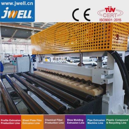 ジュエルPP波形シートおよびプレート押出しライン押出機
