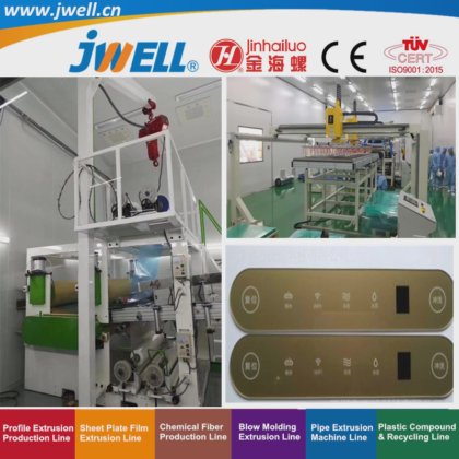 Jwell - 用于特种印刷的 PC|PMMA 塑料光学片材回收农用挤出机械，高效率、高产能