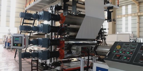 Jwell PVC Spc（石粉复合材料）地板挤出机 塑料板材机