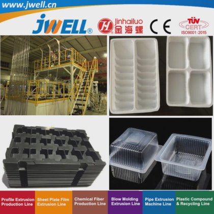 用于食品和饮料包装的 Jwell PP 塑料板材回收农用挤出机
