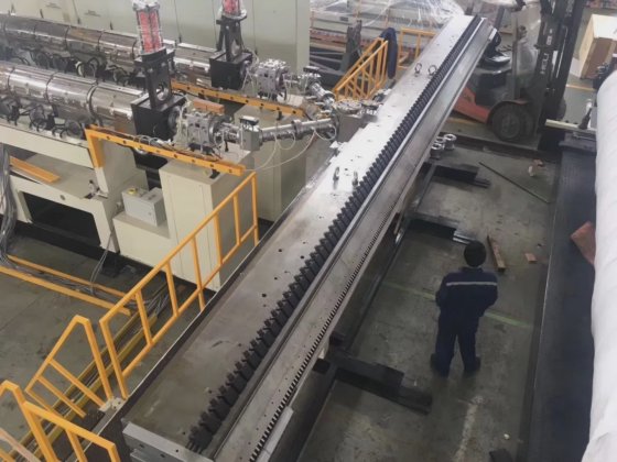 卓威机械 Tpo/EVA 土工膜片材挤出机