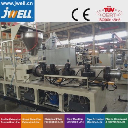 用于家具表面装饰的 Jwell-PVC 硬塑料板材回收农用挤出成型机