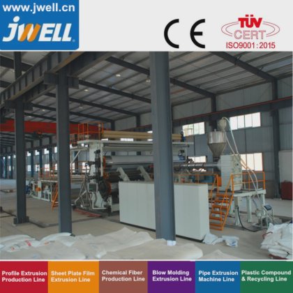 Jwell PEエクストラ幅(8.5m)ジオメンブレン防水シート押出しライン、ジオメンブレン防水製造機生産ライン押出し