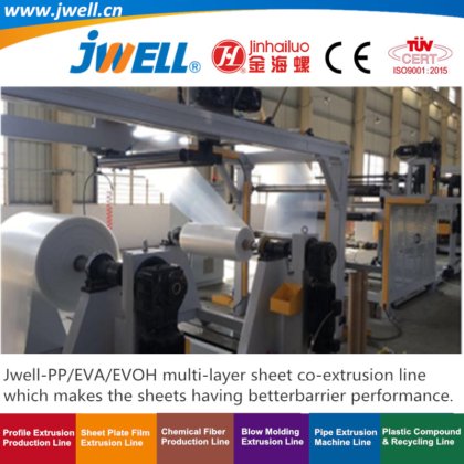 Jwell-PP|EVA|EVOH|PS|PE|HIPS塑料多层板回收农用吸塑包装机文具装饰防腐剂|缠绕膜