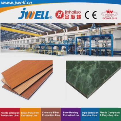 Jwell-用于墙面装饰的铝塑复合板回收利用农用挤出机夹芯板