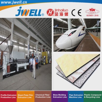 Jwell-用于墙面装饰的铝塑复合板回收利用农用挤出机夹芯板