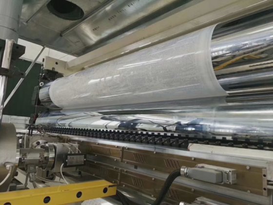 Tpo/EVA/PVC/HDPE 土工膜片材挤出机 塑料防水片材生产线