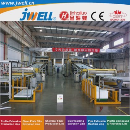 Jwell-HIPS 塑料冰箱板材回收挤出机，用于冰箱门和内胆|抽屉饮水机