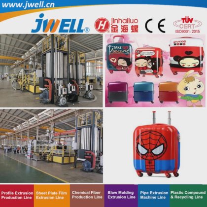 用于箱包行业的 Jwell-Modified 塑料板材回收农用挤出机，高效，出厂价
