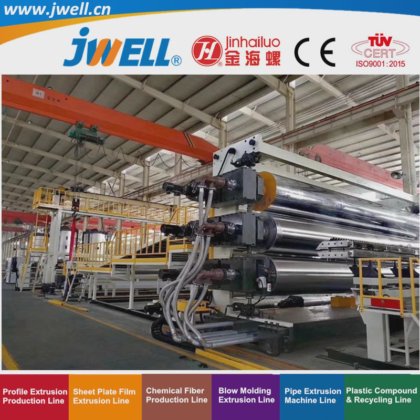 专为石化厂设计的 Jwell-Melted 塑料材料直接压延回收制造挤出机