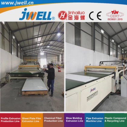 专为石化厂设计的 Jwell-Melted 塑料材料直接压延回收制造挤出机