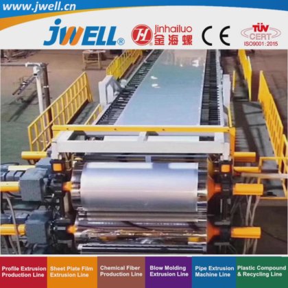 专为石化厂设计的 Jwell-Melted 塑料材料直接压延回收制造挤出机