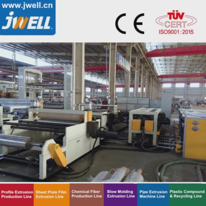 用于包装、装饰和建筑的 Jwell PET 塑料多层片材回收农用共挤机