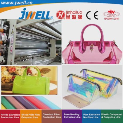 Jwell- 用于箱包材料的 TPU 塑料薄膜回收利用挤出机