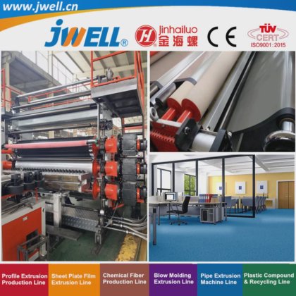 Jwell-PVC 塑料皮革双层和三层回收农用挤出机，用于展厅和办公室，出厂价