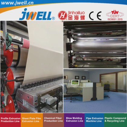 Jwell-PVC 塑料皮革双层和三层回收农用挤出机，用于展厅和办公室，出厂价