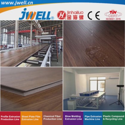 Jwell-PVC 塑料皮革双层和三层回收农用挤出机，用于展厅和办公室，出厂价