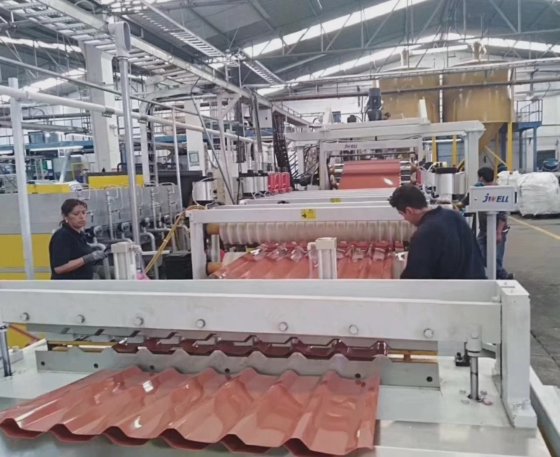 卓威机械 PVC PC 屋顶板材挤出机 塑料挤出机