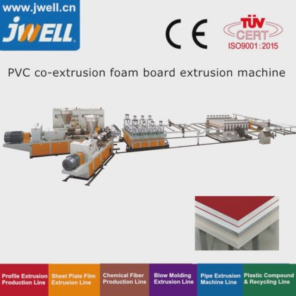 Jwell PVC Vrij Schuimplaat Extrusie