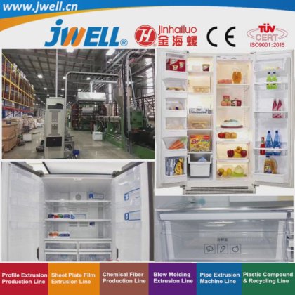 Jwell- 用于冰箱门和内胆抽屉以及饮水机的 GPPS 塑料单/多层板回收农用挤出机