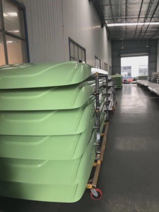 Jwell- 用于汽车顶棚的 ABS 塑料汽车板回收农用挤出机应用系列 (6)