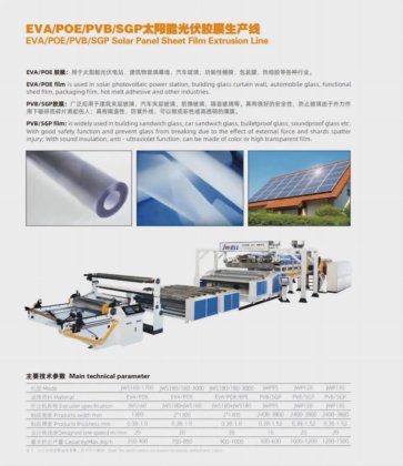 Jwell PVB/Sgp 薄膜片太阳能电池封装塑料包装 EVA Poe