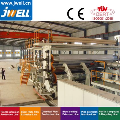 Jwell PE 超宽 (8.5m) 土工膜/防水板挤出生产线，土工膜/防水板制造机