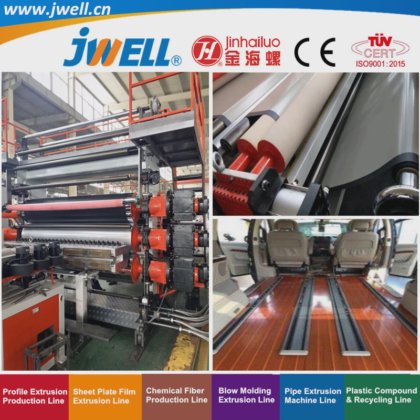 ジェウェル-PVCプラスチックレザー二重層および三重層リサイクル農業押出成形機、自動車用、高品質と工場価格。