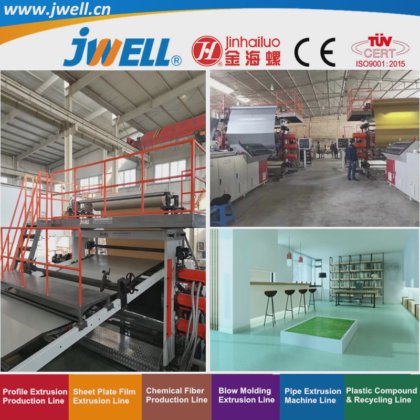 Jwell-PVC 塑料皮革双层和三层回收农用挤出生产机械，用于购物墙和百货商店，出厂价