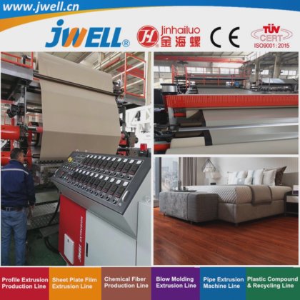Jwell-PVC 塑料皮革双层和三层回收农用挤出机（酒店用），高效，出厂价
